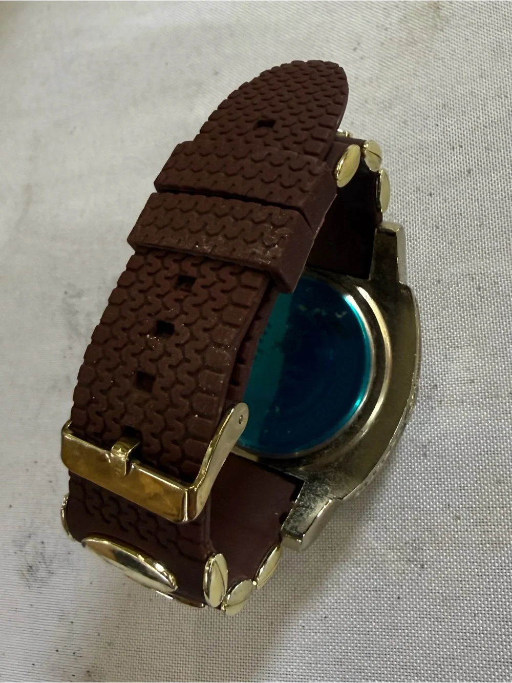 Men's Fashion Silicone Band Techno Pave Heavy Watches WR 7758